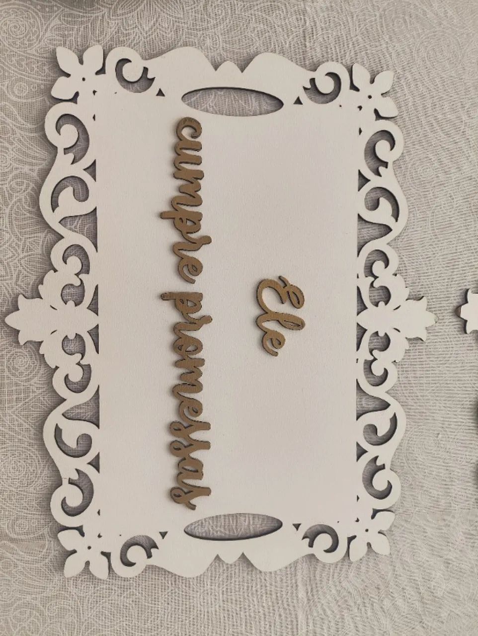 Plaquinha para casamento 