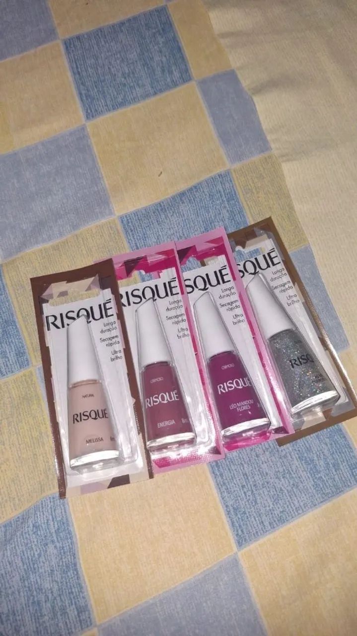 Esmaltes risqué 4 cores NOVOS - Foto 3