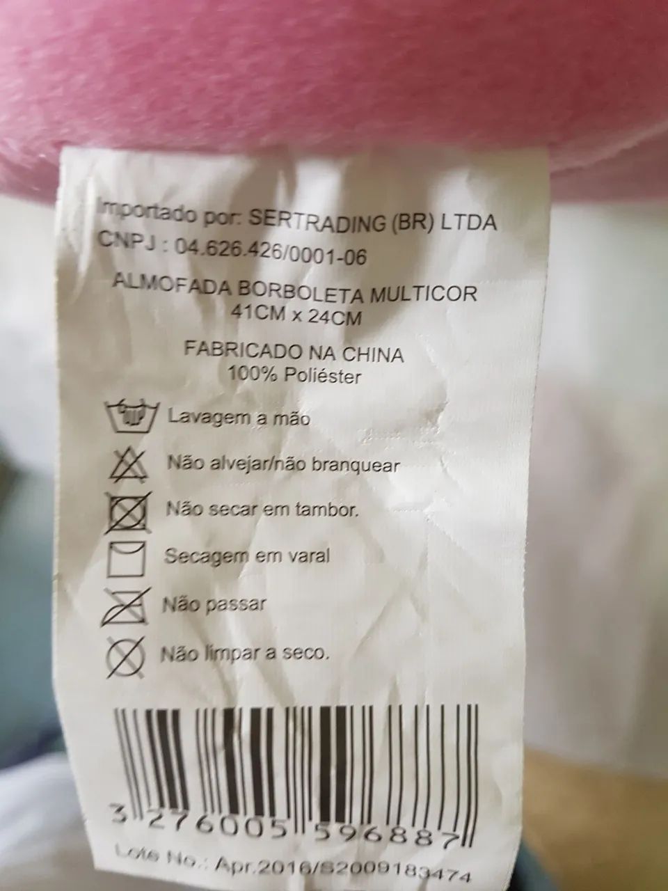 Almofada de pelúcia borboleta - Foto 3