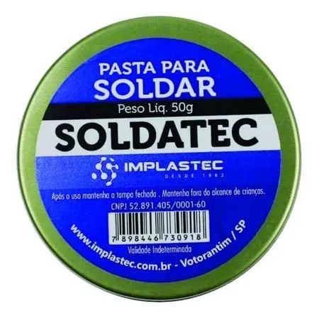 Pasta P/ Soldar Soldatec 50g Implastec *ENTREGA GRÁTIS* - Foto 2