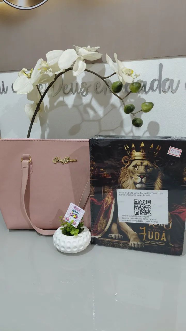 Kit bolsa + biblia Jumbo - Foto 3