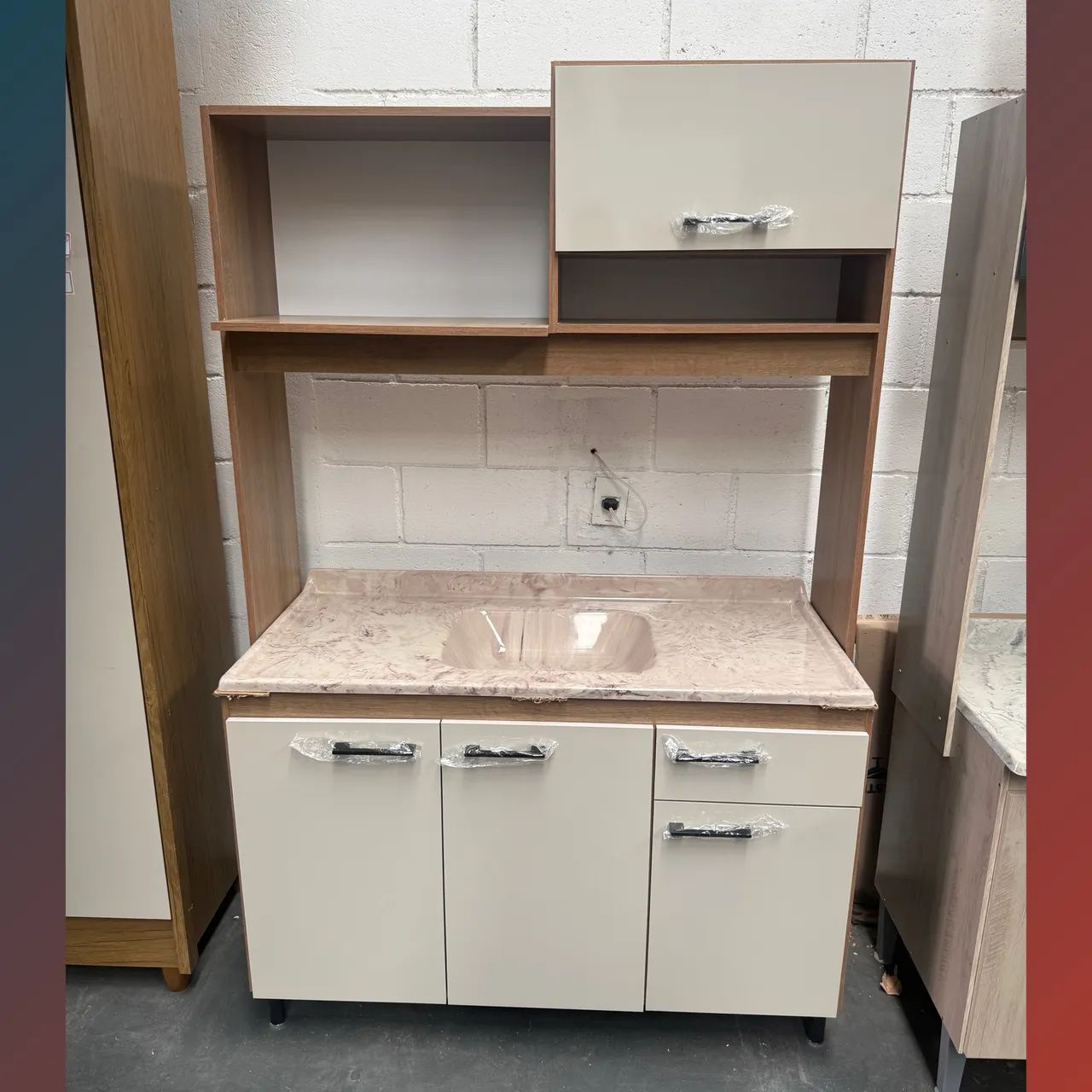 Cozinha compacta com tampo - entrego 