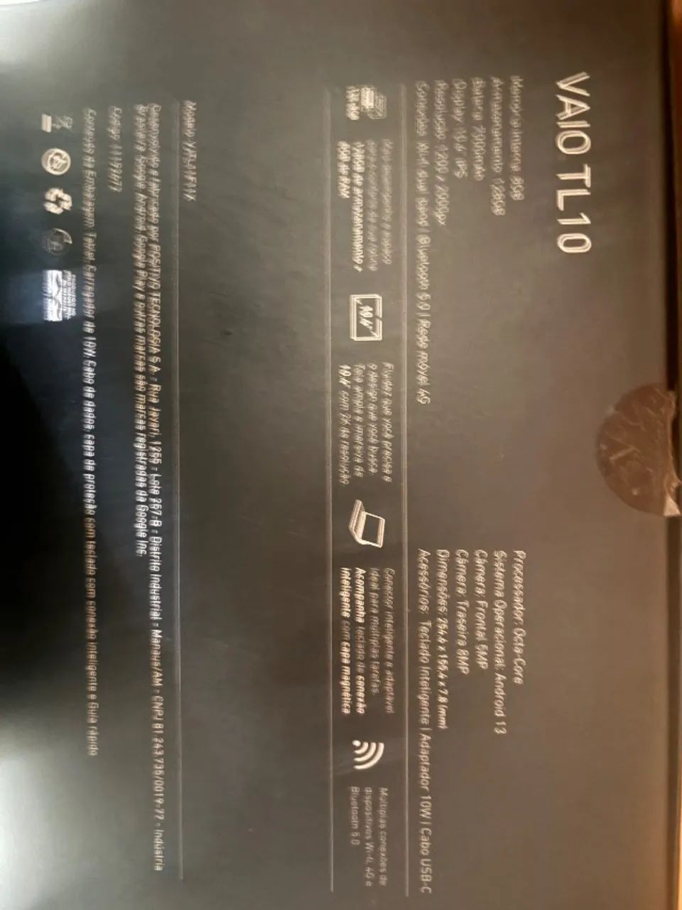 VAIO TL10 - 8GB RAM / 128GB - Completo com Caixa e Acessórios - Foto 2