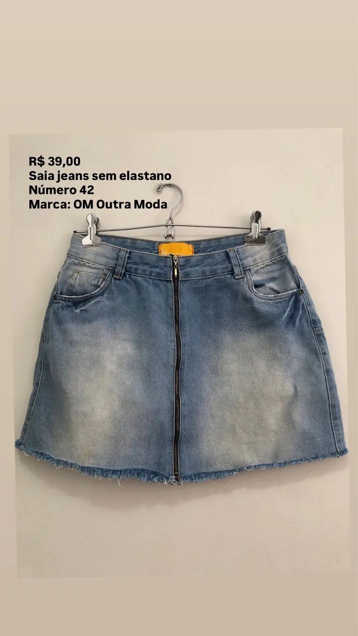 Saia jeans número 42 - Foto 3