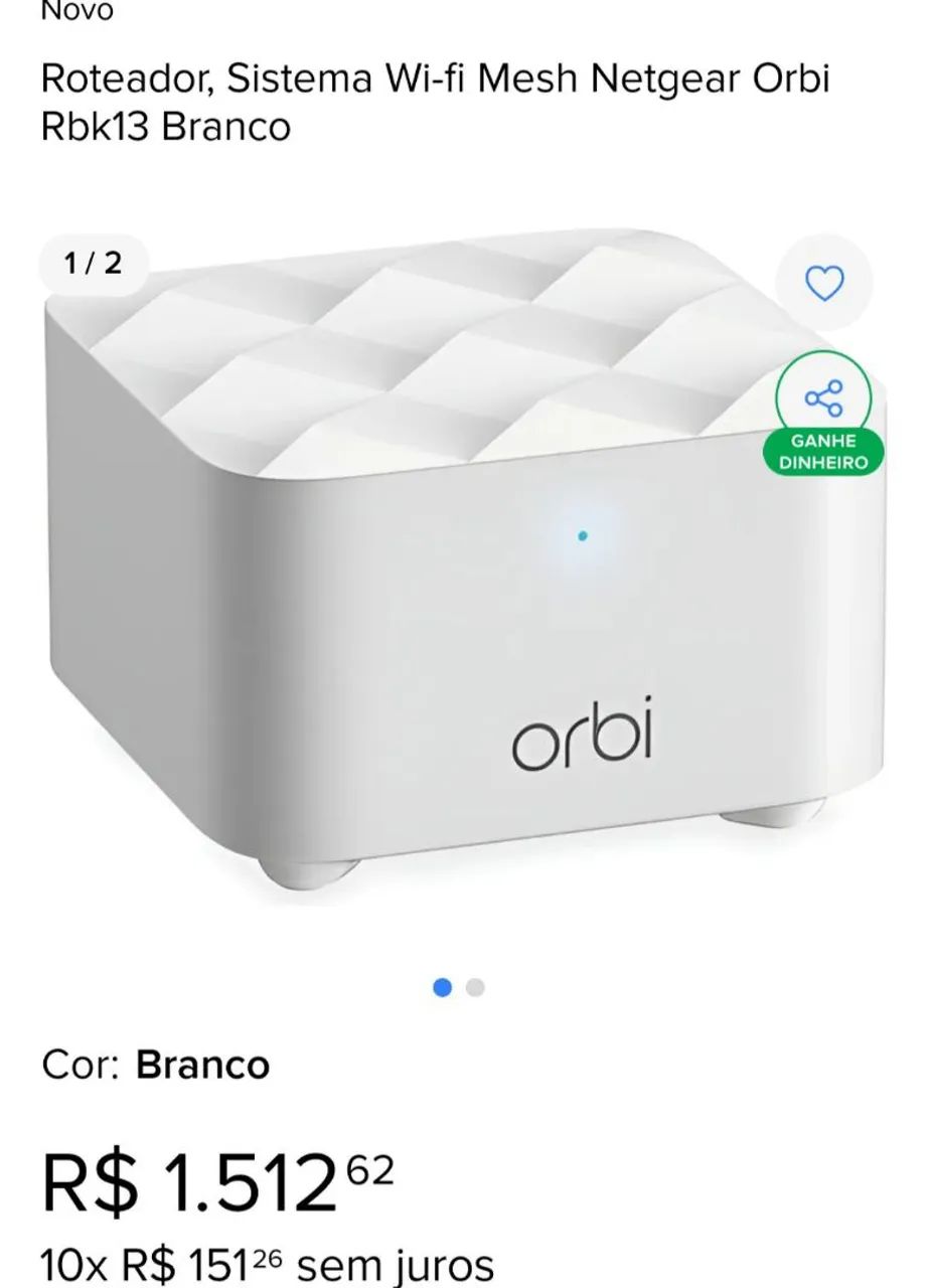 Netgear Orbi RB13 - Roteador + 2 Satélites - Usado, Excelente Estado mesh - Foto 4