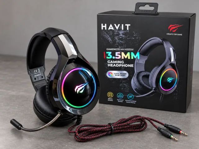 Headset Gamer Havit H2232d RGB com Microfone para PC