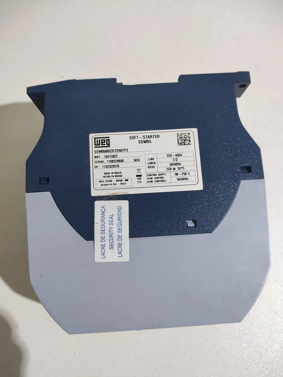 Chave soft starter WEG SSW 05 23A 220/460V