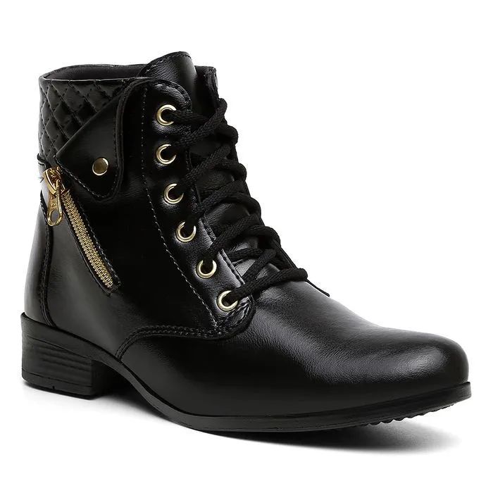 Bota Feminina Com Zíper
