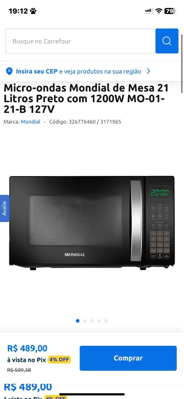 Microondas Mondial 21 L - Foto 2
