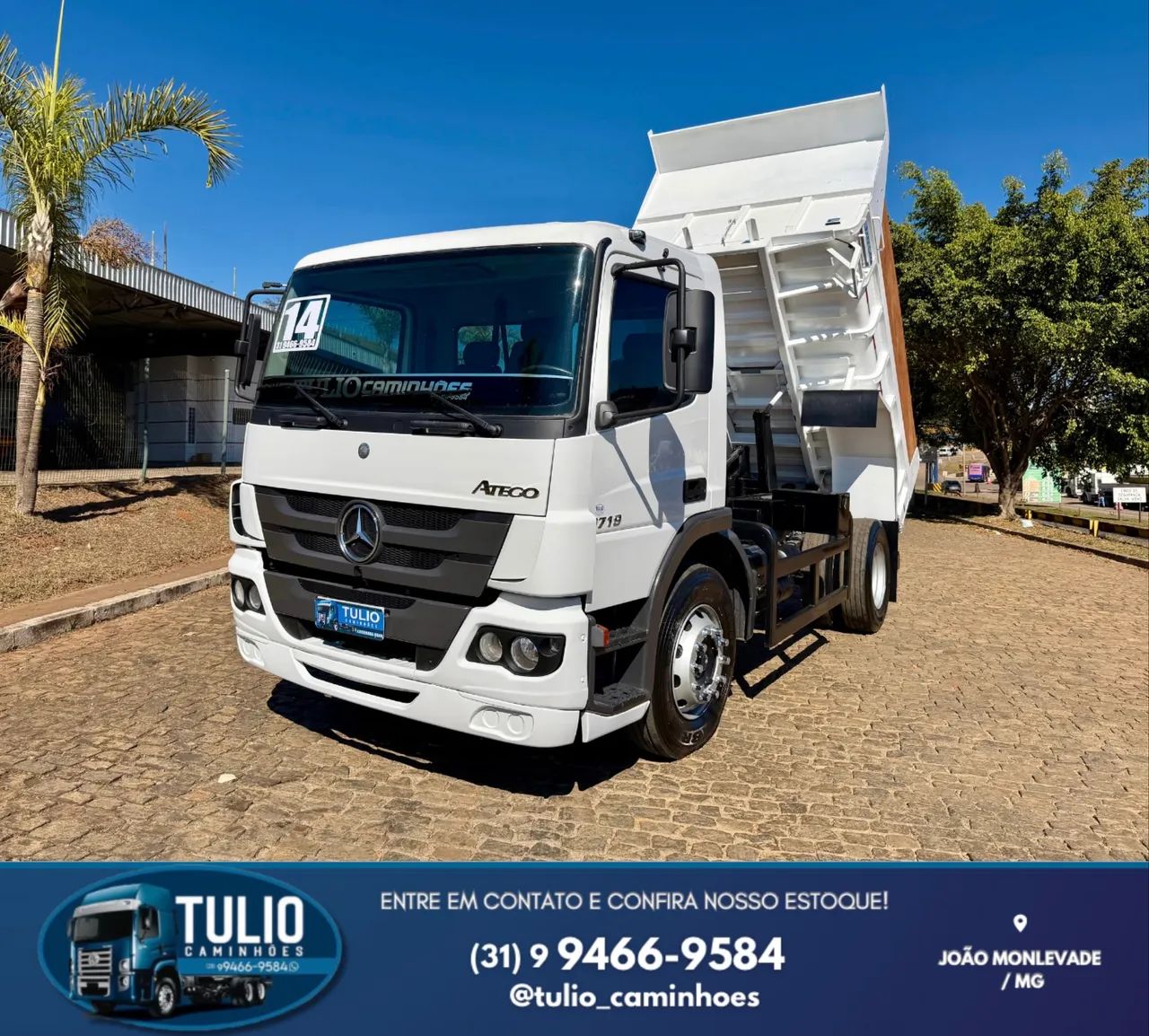 Caminhão toco mb 1719 2014 báscula nova  - Foto 2
