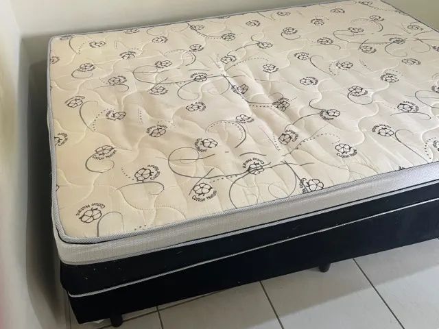 Box cama casal + colchão - Foto 2