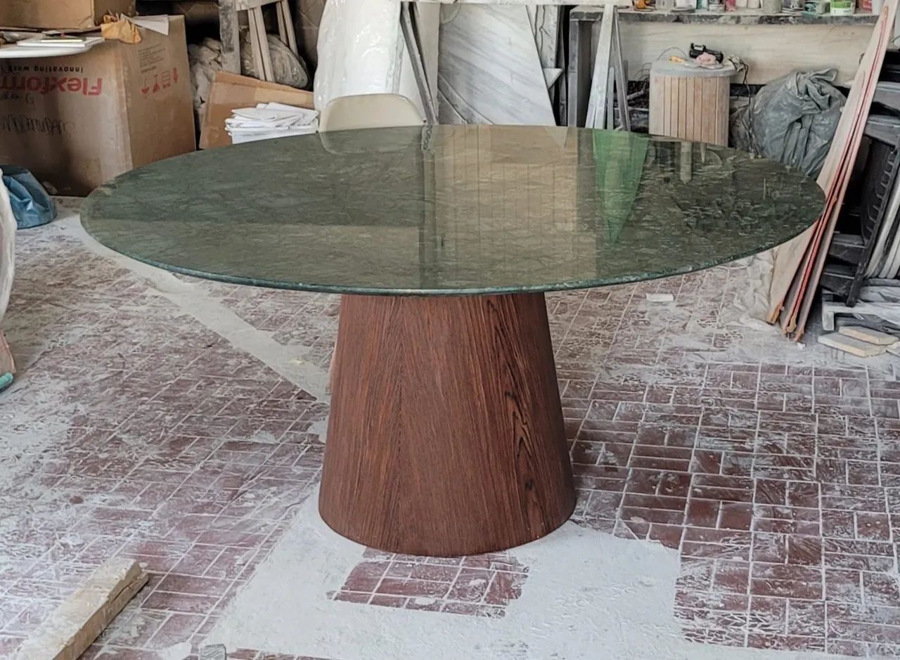 Base cone com tampo redondo 140cm verde Guatemala  - Foto 3