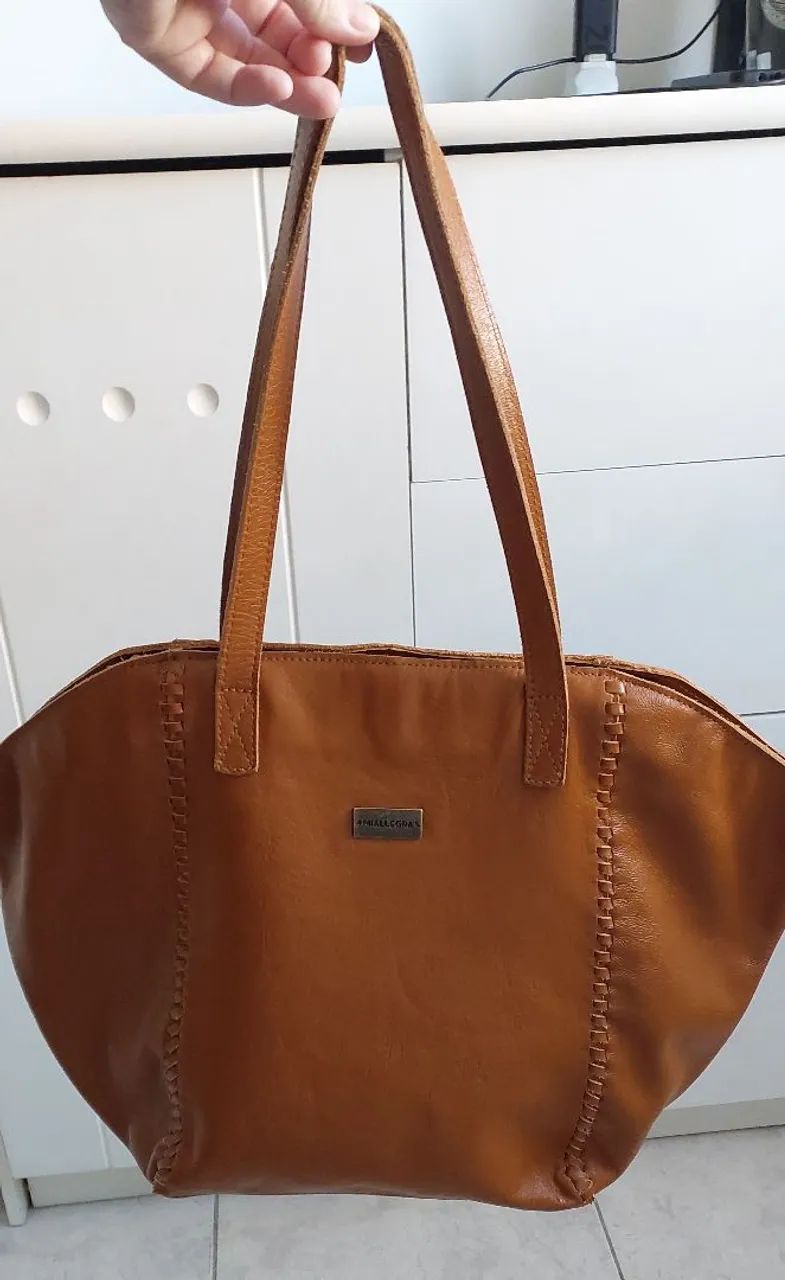 Bolsa couro tiracolo Miallegra nova