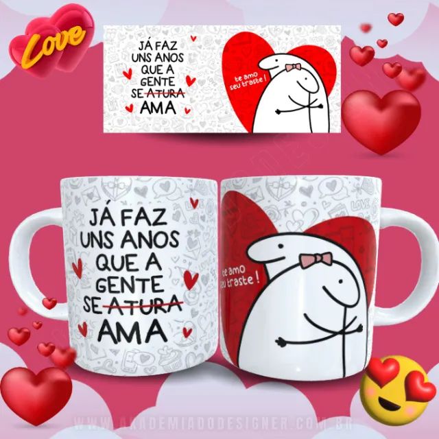 Caneca Personalizada Dia Dos Namorados Flork - Foto 6