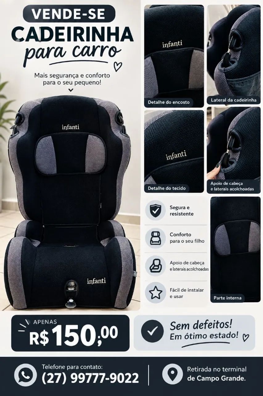 CADEIRINHA PARA CARRO INFANT