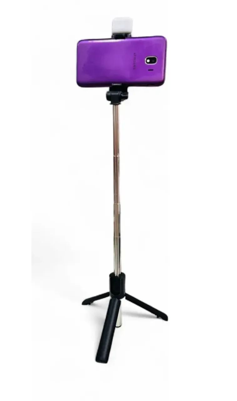 Bastão De Self Tripé Zb001 Para Selfies C/ Controle Preto Bluetooth - Foto 4
