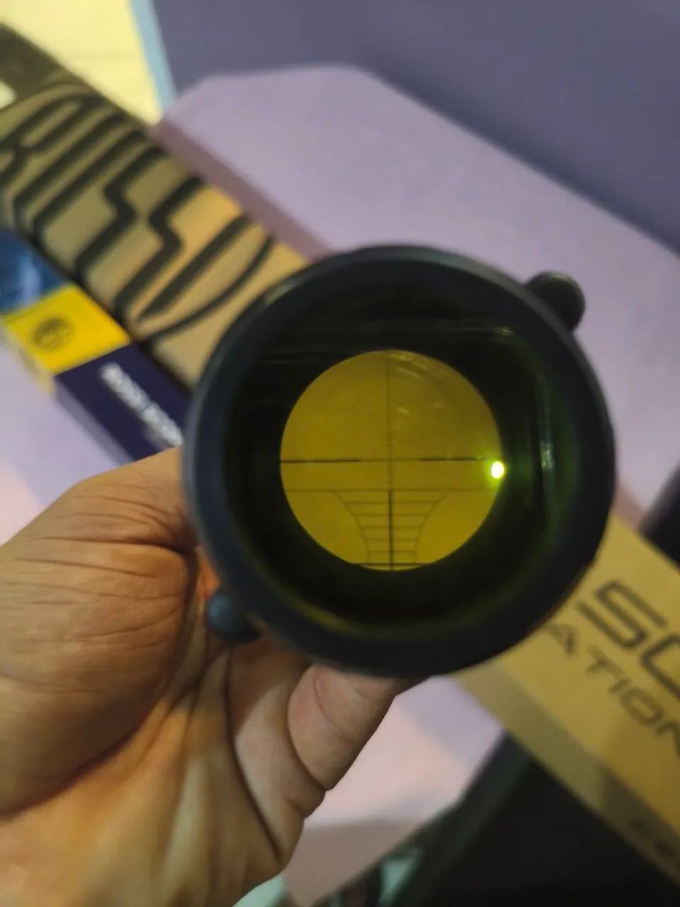 Kit Luneta 4x32 Dione 5g 5.5 semi nova  - Foto 3