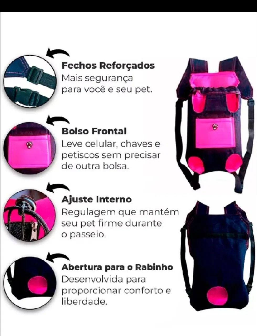 Bolsa canguru para pets  - Foto 2
