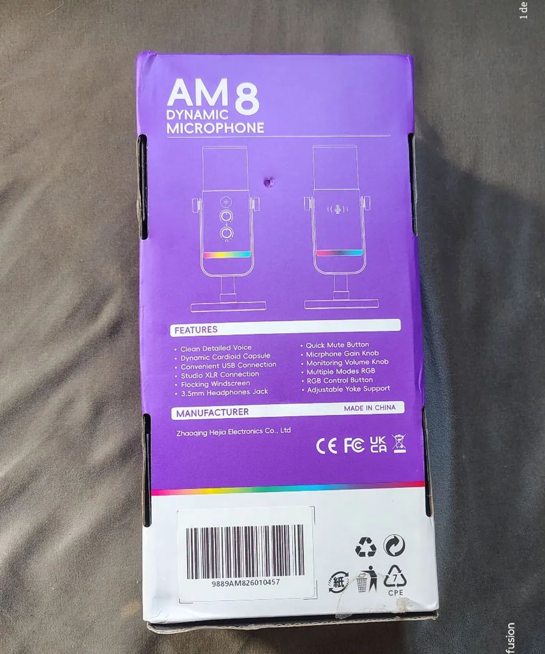 Fifine AM8 Ampligame ZERADO - Microfone Dinâmico c/ RGB - Foto 3