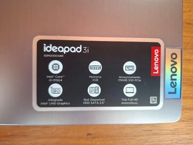 Notebook IdeaPad 3i Intel Core i3-1115G4 4GB 256GB SSD 15,6" Windows - Foto 2
