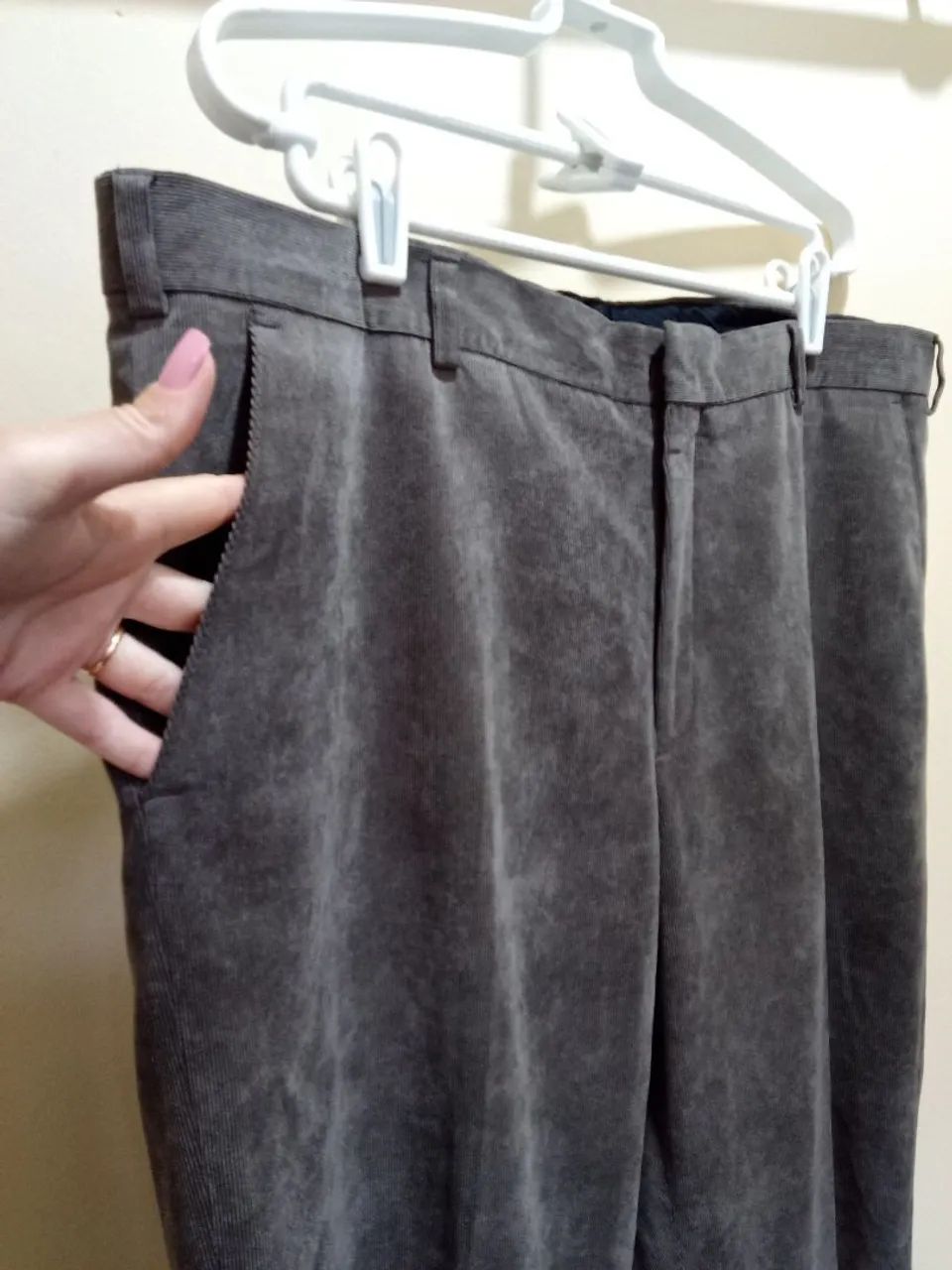 Calça masculina veludo cotelê  - Foto 2