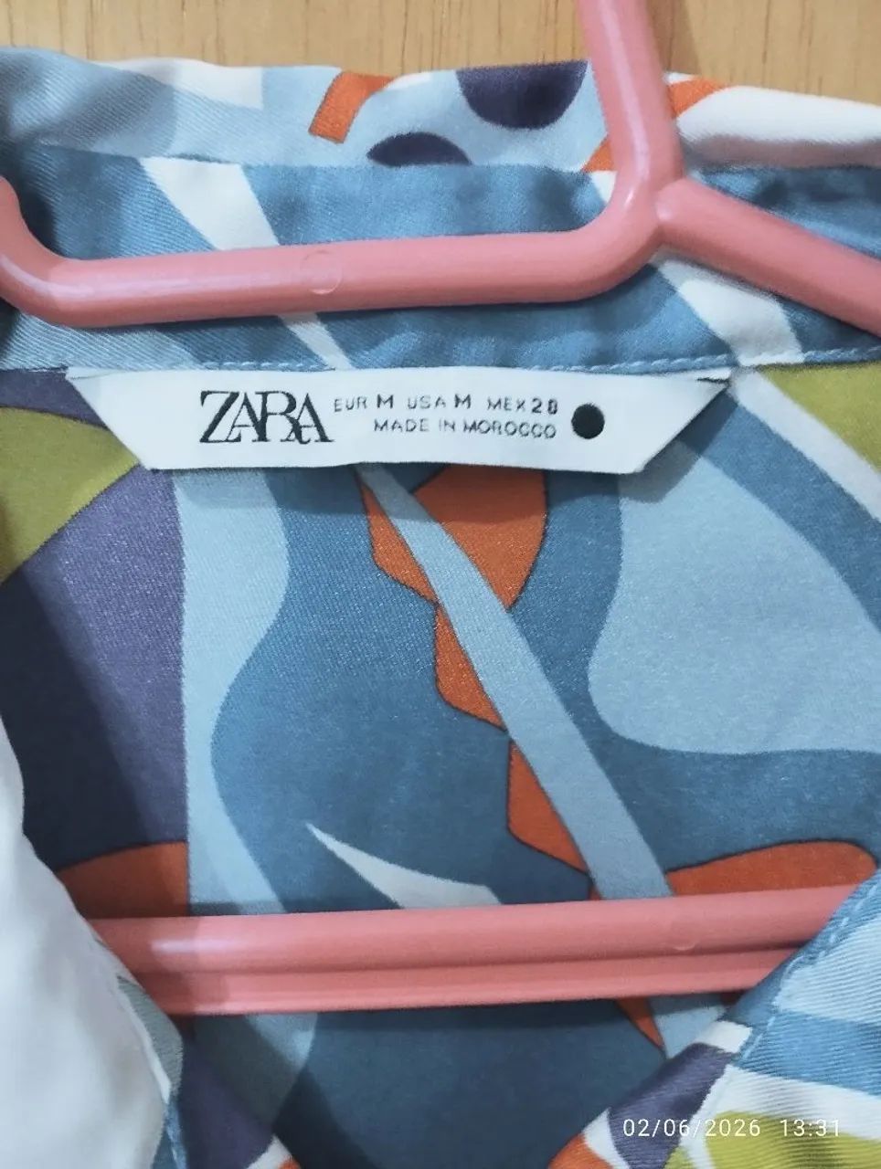 Camisa Zara, usada uma única vez. Veste 40/42 - Foto 3