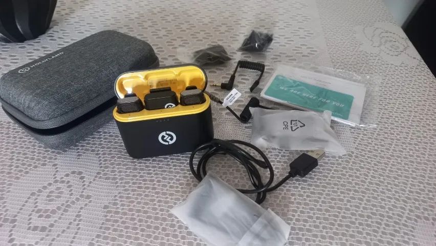 Microfone Lapela Sem Fio Hollyland LARK M1 DUO - Foto 3