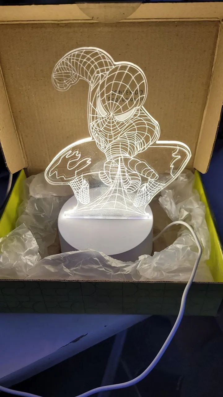 luminaria 3D do homem aranha  - Foto 2