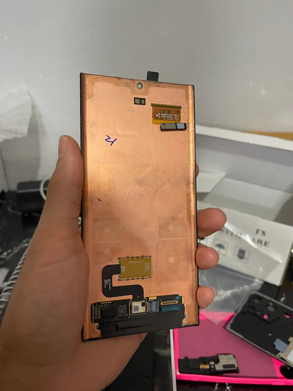 Tela original Samsung S22 ultra - faço envio /Olx pay - Foto 4