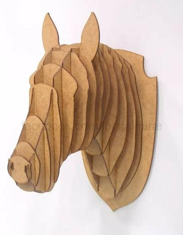 Cabeça animal - Quebra Cabeça 3d Em Mdf