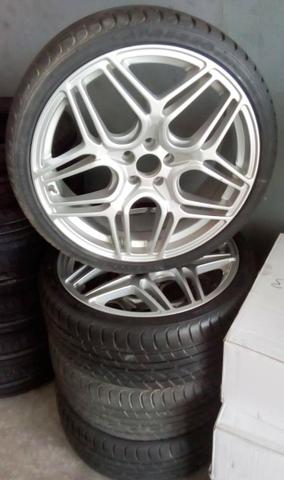 Jogo de Rodas Aro 19 5x100 com Pneus 225/35r19 - Foto 3