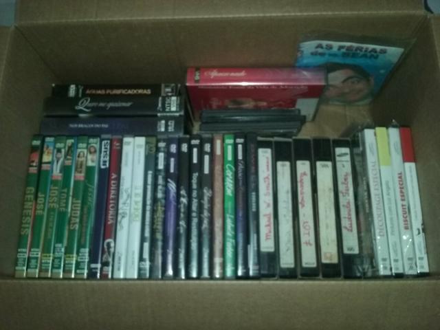 Lote de cds e dvds evangélicos