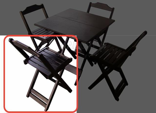 JG Cadeiras Novas Premium (04 und) p/ Mesa Madeira dobrável Cadeira Reforçada - Foto 2