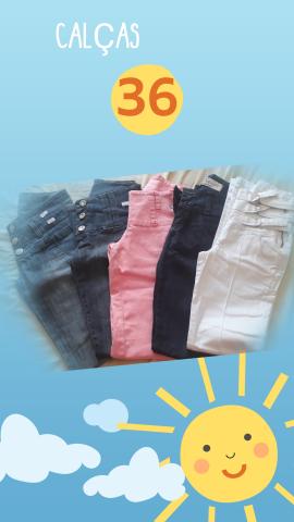 Calças jeans fabricadas pra Purpurina e Duda Dreams numero 36 - Foto 2