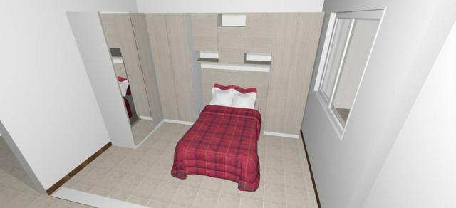 Apartamento 1 dormitório semimobiliado, elevador, garagem e portaria 24h - Foto 7