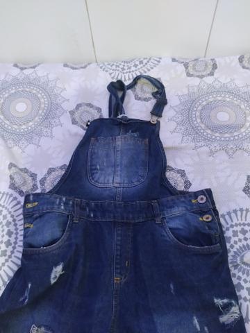 Macacão jeans semi novo - Foto 3