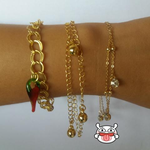 Pulseiras folheadas a ouro 18k - Foto 6