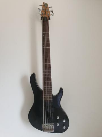 Baixo Washburn XB600. troco em teclado - Foto 5