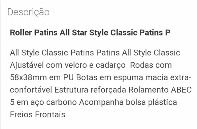 Roller Patins All Star - Foto 6