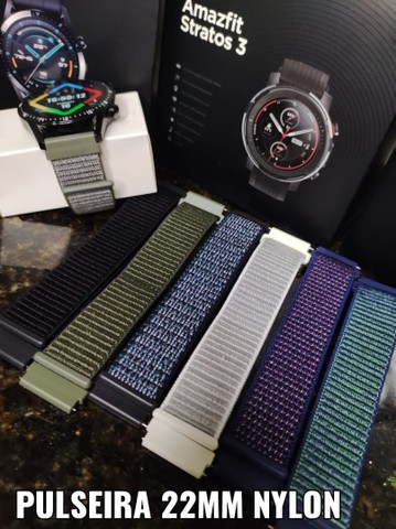 Pulseira Nylon Amazfit Stratos 3 - Foto 5