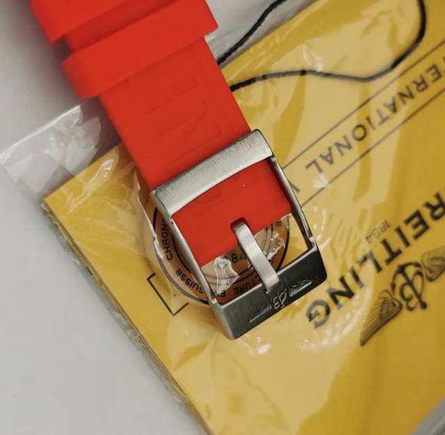 Relógio Breitling Endurence Laranja Quartzo Novo - Foto 5