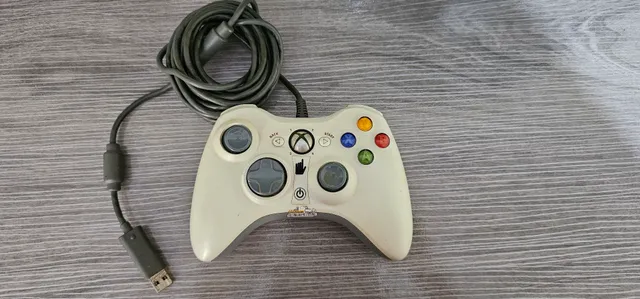 Xbox 360 Arcade Fat Branco Hd 2 Controles Exelentes Condições