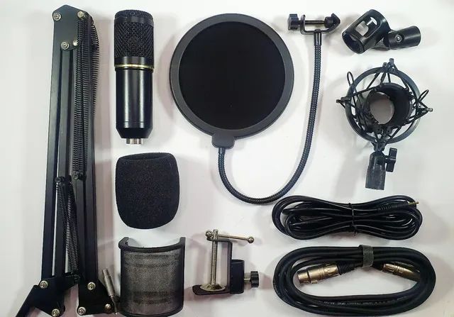 Kit microfone condensador 