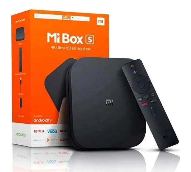 Xiaomi Mi Box S controle de voz 4K 8GB preto com 2GB de memória RAM - Foto 3