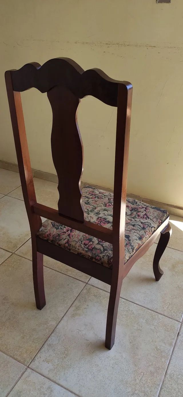  Cadeira em estilo Provençal Chipandelle Em Madeira E Gobelin