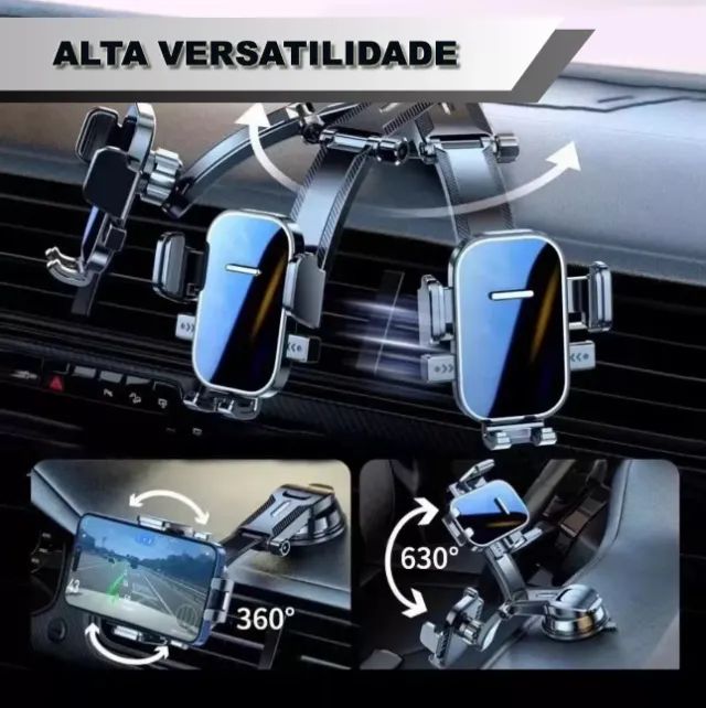 Suporte Para Celular Automotivo Carro Painel Mesa Retrovisor - Foto 3