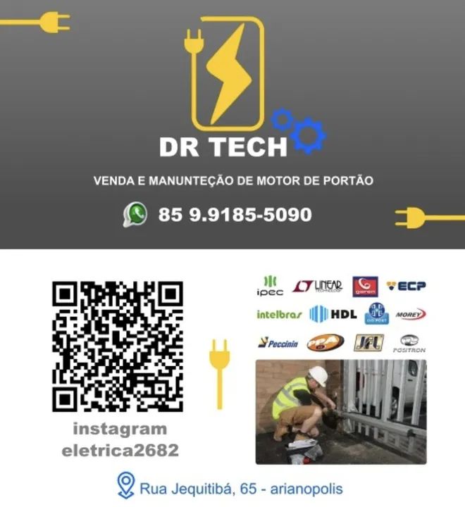 Motor para Portão Automático Rossi 1/4 HP 220V - Novo - Foto 6