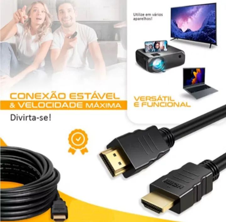 Cabo HDMI reforçado 10 metros v1.4 Full HD 1080p - Foto 5