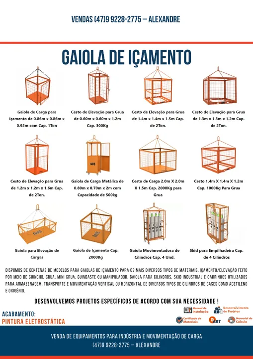 Gaiola de Içamento