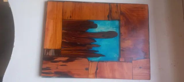 Quadro O Dedo de Deus em resina e peroba rosa - Foto 2